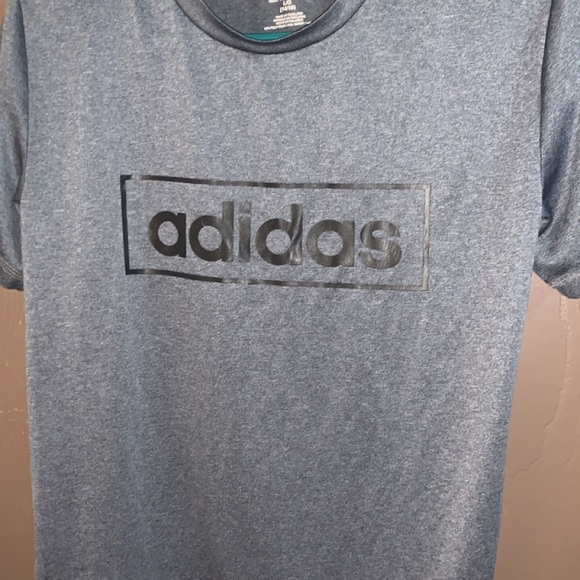 Adidas Men's Grey/Blue Dri-Fit T-Shirt - Picture 4 of 4